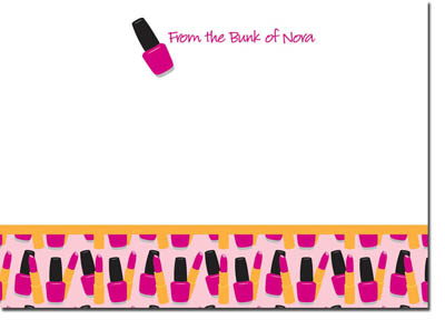 Note Cards by iDesign - Lipstick and Nail Polish (Camp)